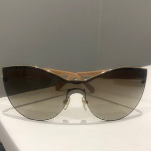 Versace Rimless Cat Eye Sunglasses